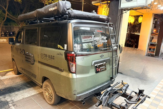 車款實裝系列》J Space 頂配級全裝備安裝上車 車邊帳、水箱、車頂架、EXO、自行車架