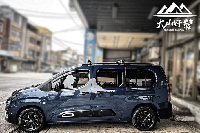 車款實裝系列》Citroen Berlingo：HD Bar 55" 載重橫桿 + TimberLine Towers 夾直桿基座 + Sks Lock Set Of 4 防盜鎖