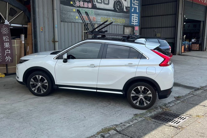 車款實裝系列》Mitsubishi三菱 Eclipse Cross：Flushbar 車頂架 + High Road 自行車架
