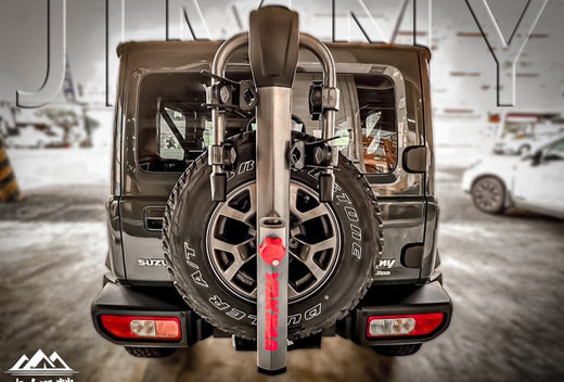 車款實裝系列》Suzuki Jimny 安裝 : SpareRide 備胎型自行車攜車架