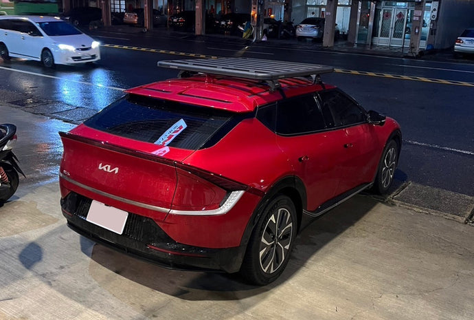 車款實裝系列》KIA EV6：YAKIMA Whispbar 車頂架 + 重載平台