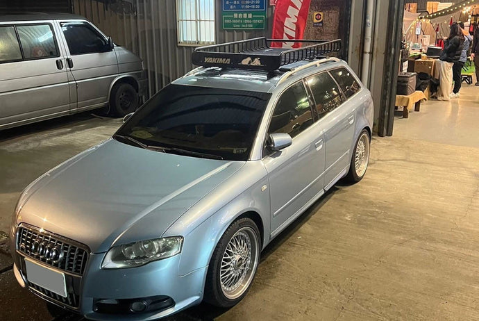 車款實裝系列》AUDI A4(B7) 安裝 LoadWarrior 車頂籃+延伸架