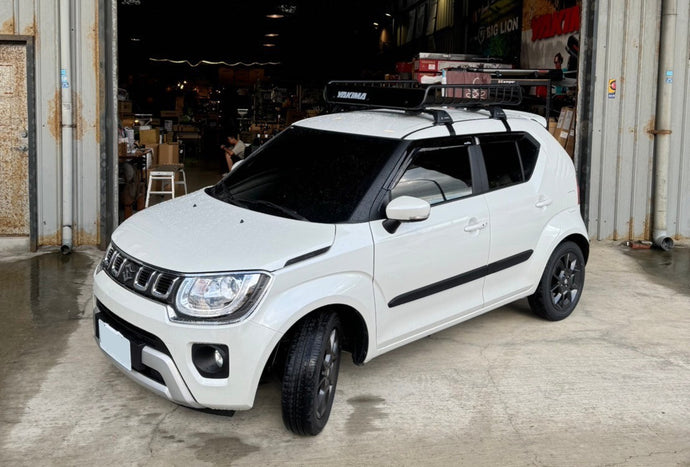 車款實裝系列》SUZUKI IGNIS : Flushbar車頂架 + LoadWarrior  車頂籃