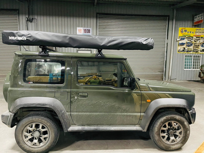 車款實裝系列》SUZUKI JIMNY：扇形270度車邊帳+車頂架