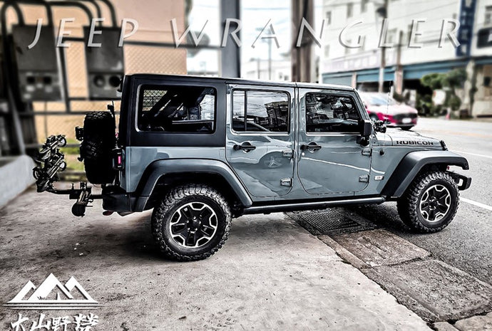 車款實裝系列》JEEP Wrangler 安裝 OnRamp電輔車拖車式自行車架