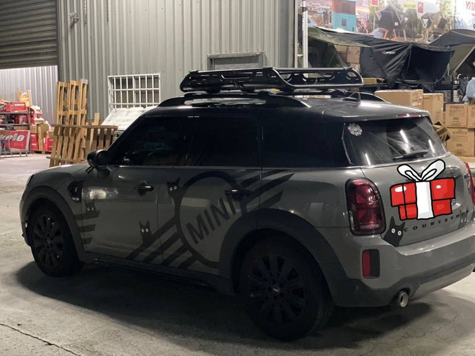 車款實裝系列》MINI Countryman : 車頂架 + OffGrid 車頂籃